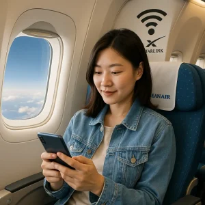 Korean Airlines Launches Starlink In-Flight Wi-Fi