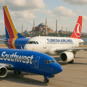 Southwest and Turkish Airlines Partnership for Travel Planning